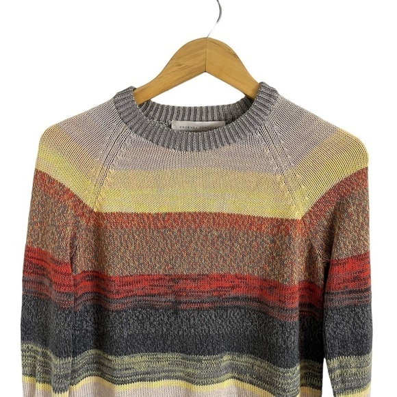 PROENZA SCHOULER Degrade Stripe Cotton Pullover Sweater - Picture 5 of 10